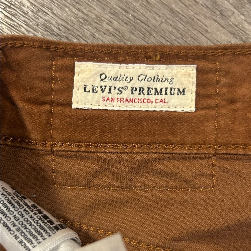 Levi’s Ribcage Straight Ankle Pants Brown High Rise W26 L27 - Picture 3 of 12